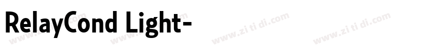 RelayCond Light字体转换